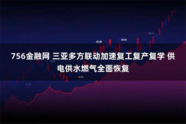 756金融网 三亚多方联动加速复工复产复学 供电供水燃气全面恢复