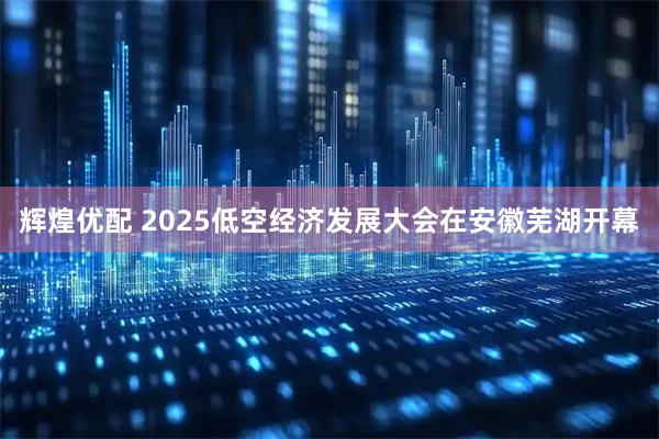 辉煌优配 2025低空经济发展大会在安徽芜湖开幕