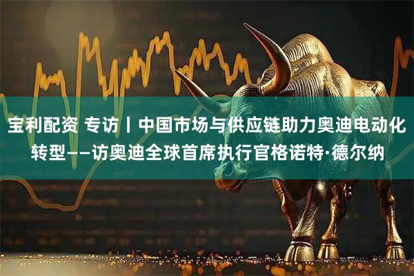 宝利配资 专访丨中国市场与供应链助力奥迪电动化转型——访奥迪全球首席执行官格诺特·德尔纳